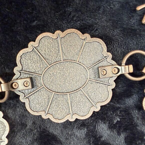 Angel Ranch Western Womens Belt Conchos Bronze Stones Boho Western Hippie Gypsy main image 8